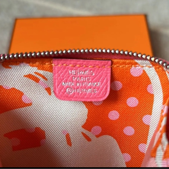 Hermes Silk'In change purse - Picture 4 of 4